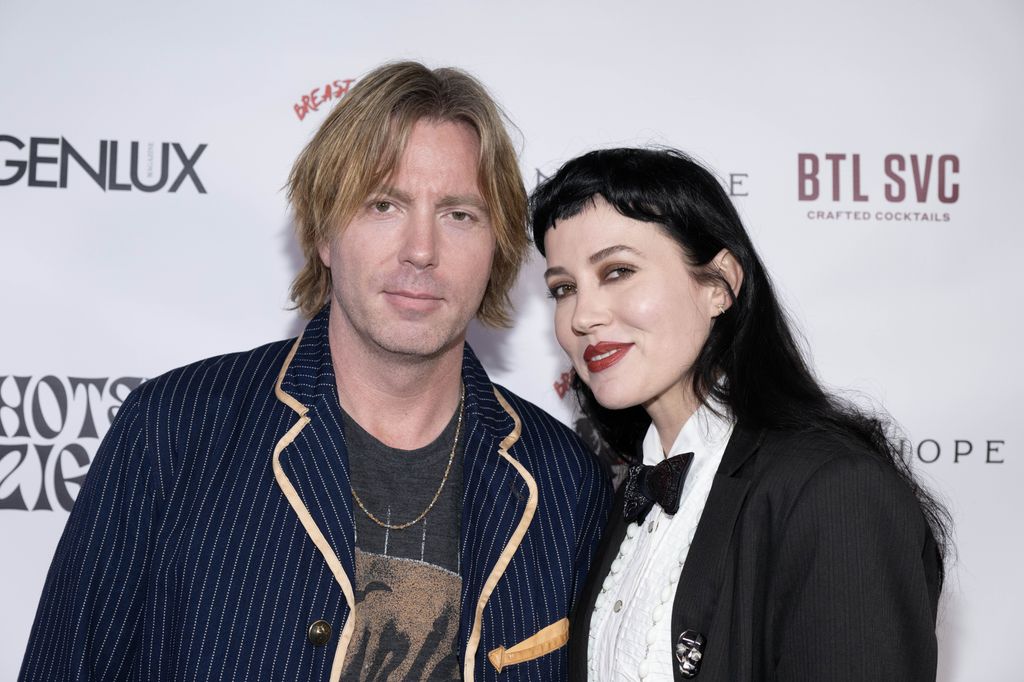 Elijah Blue with wife Musician Queeny King attends Christine Peake's Comedy Show for "Breast Cancer Bandit" at Hotel Ziggy, Los Angeles, CA, February 5, 2024