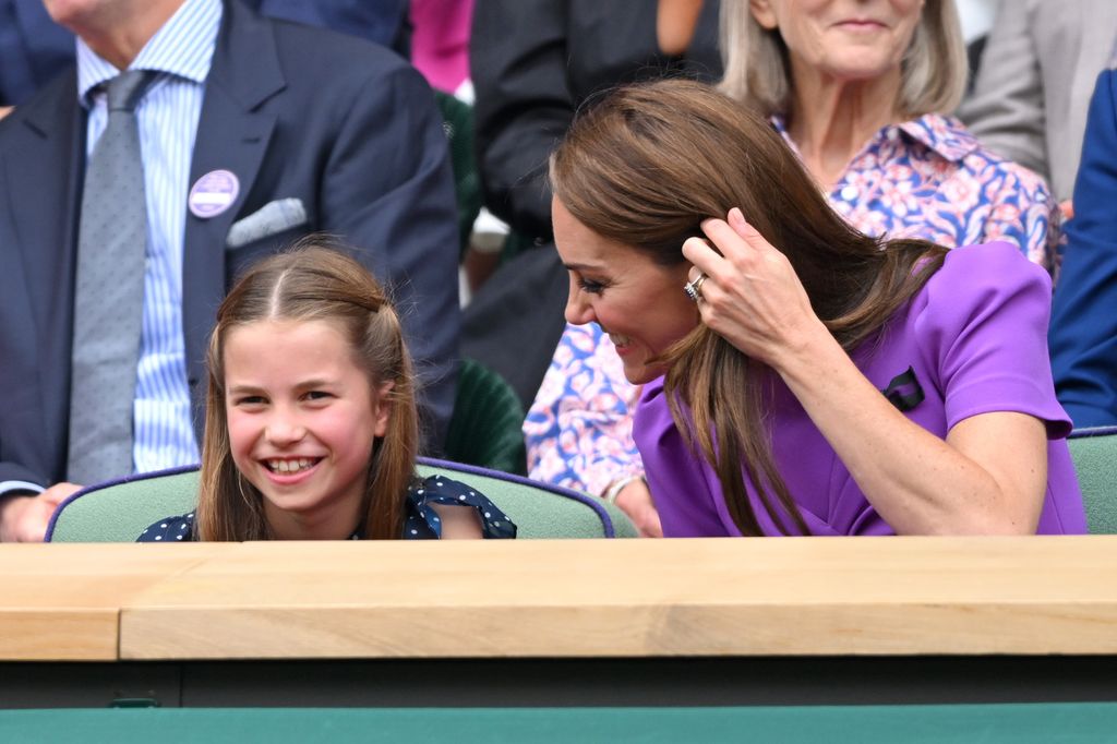 Princess Charlotte and Kate Middleton at Wimbledon