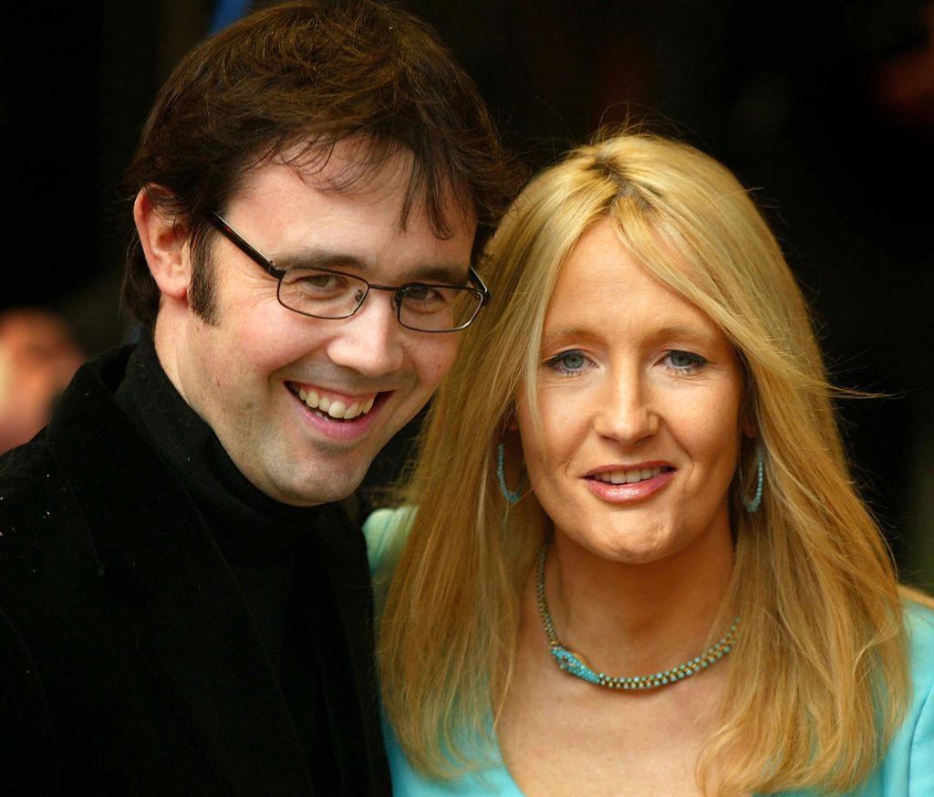 J.K. Rowling and her companion Neil Murray arrive for the Harry Potter and the Chamber of Secrets world premiere 