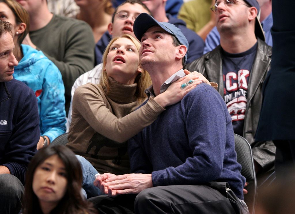 Claire Danes and Billy Crudup during Celebrities Attend the New Jersey Nets vs New York Knicks Game - December 26, 2005 at Madison Square Garden in New York City, New York