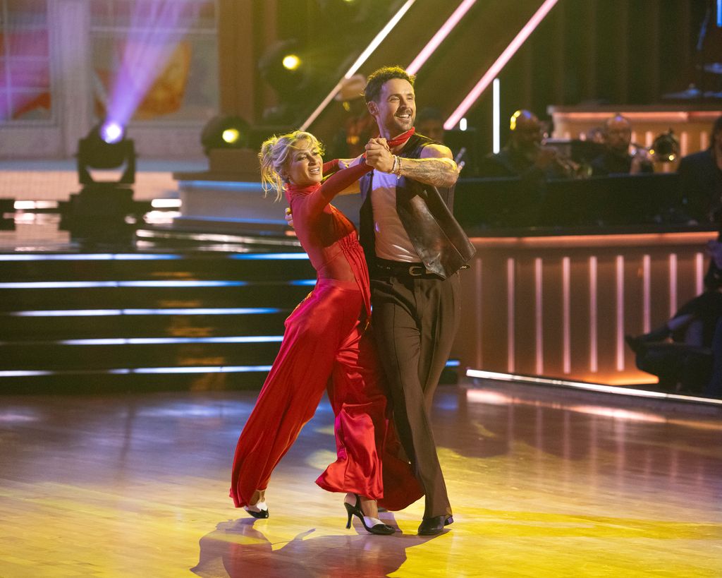 Dylan Efron and Daniella Karagach perform on Disney Night on Dancing with the Stars