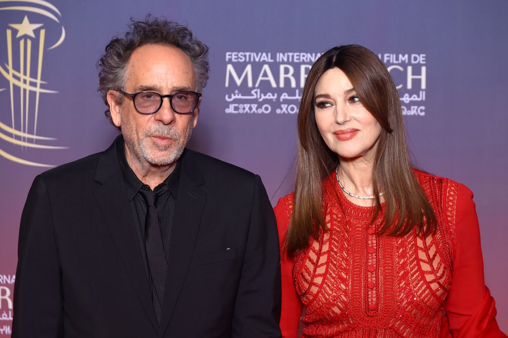Tim Burton and Monica Bellucci attend the Marrakech International Film Festival