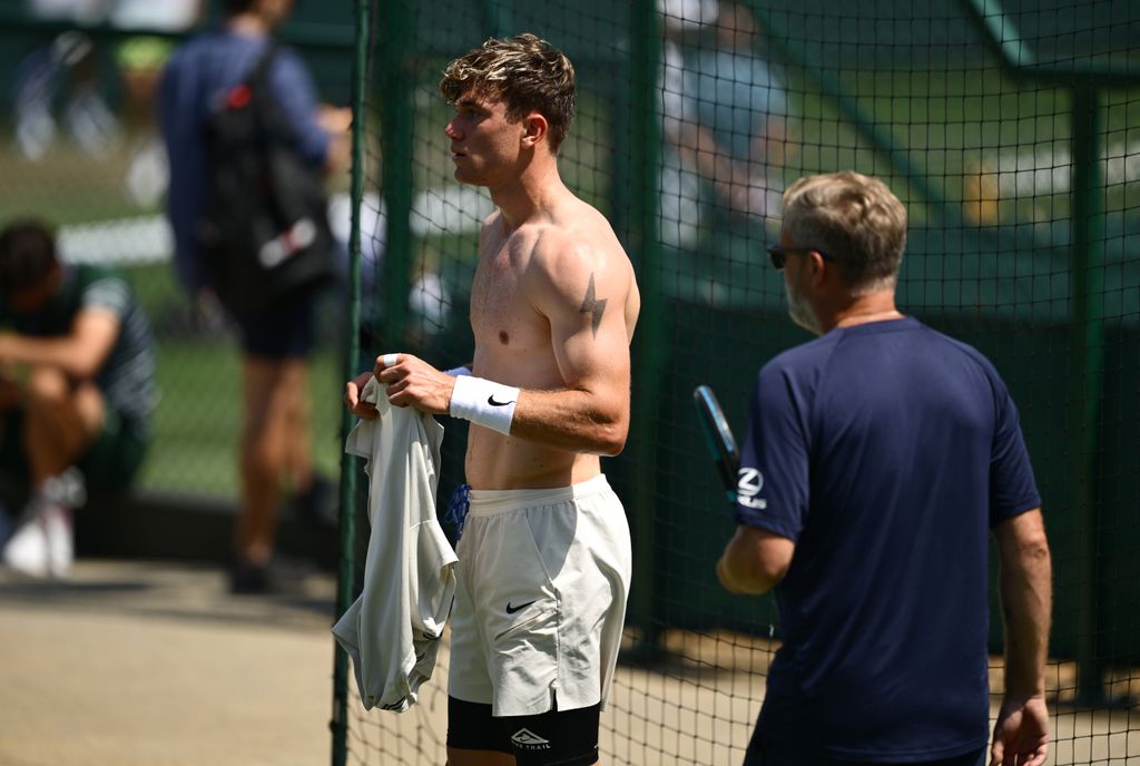 Jack during a practice session prior to The Championships 