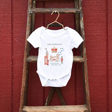 NotOnTheHighStreet coroantion babygrow