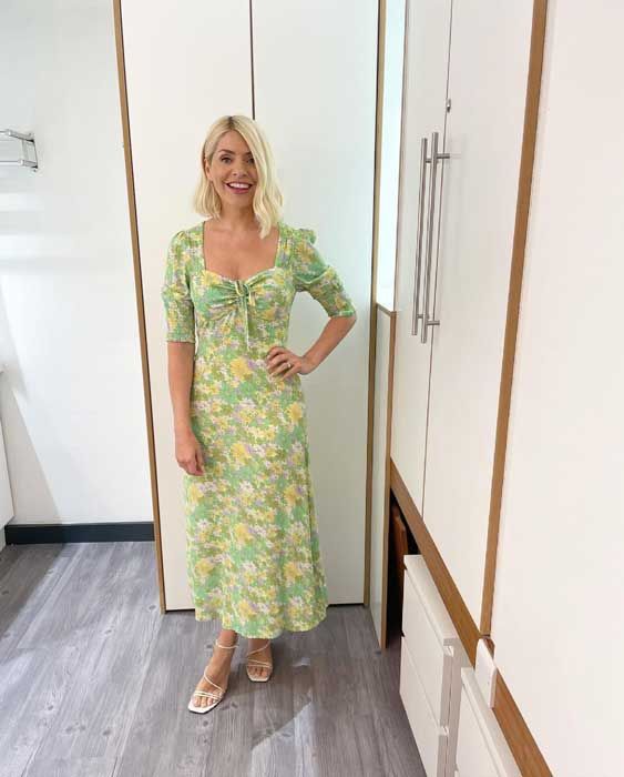 holly willoughby retro dress