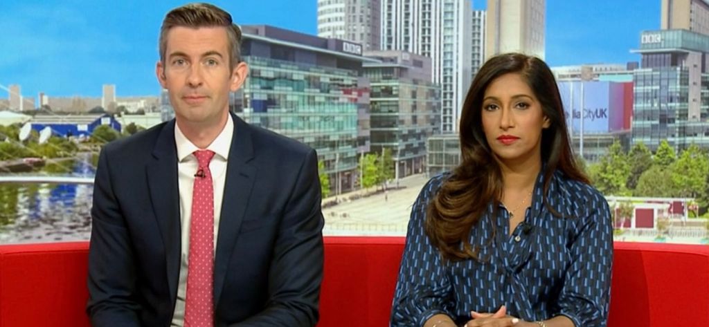 Ben Thompson and Tina Daheley on BBC Breakfast