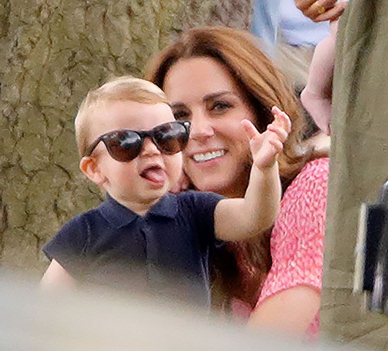 prince george pointing tongue out