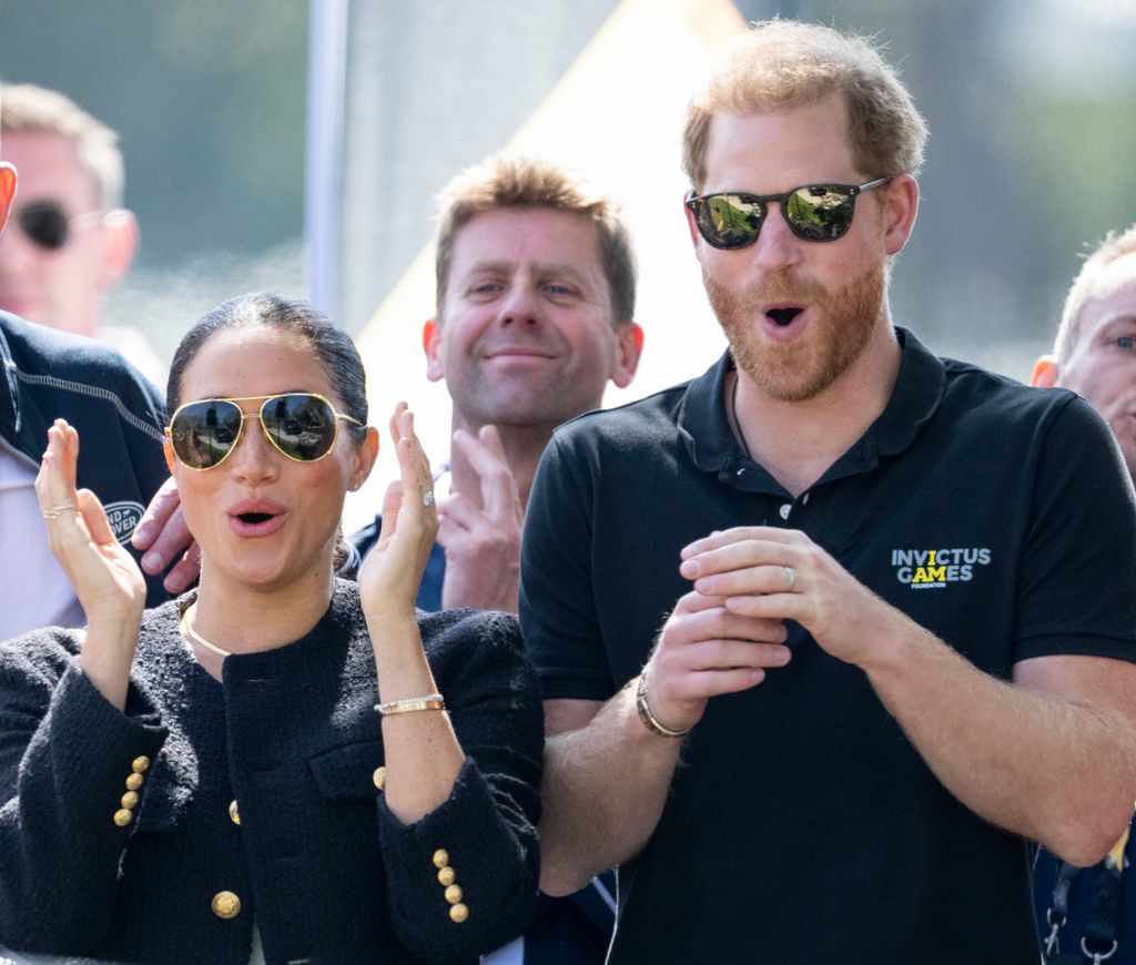 Prince Harry, Duke of Sussex and Meghan, Duchess of Sussex at the Invictus Games in 2022