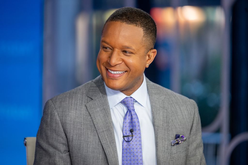 craig melvin in gray suit in the today studios 