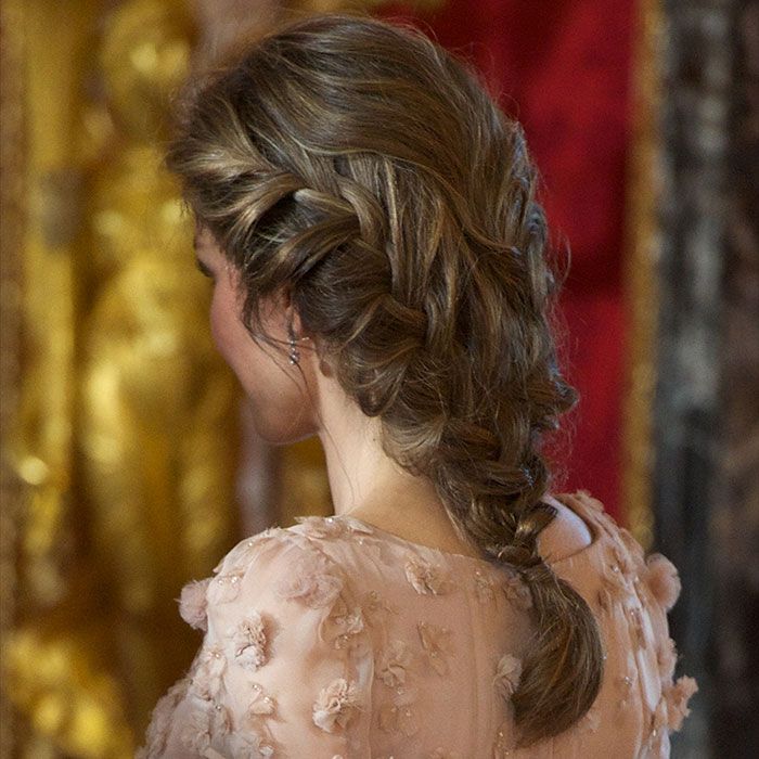 queen letizia long braid