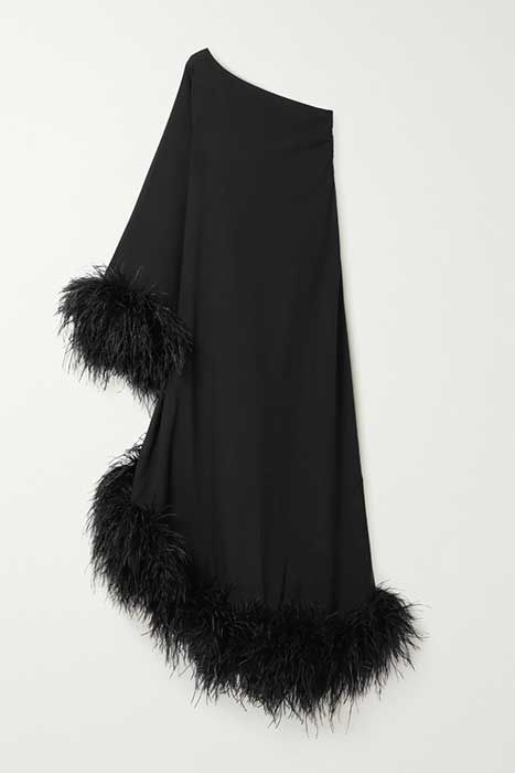 black feather dress