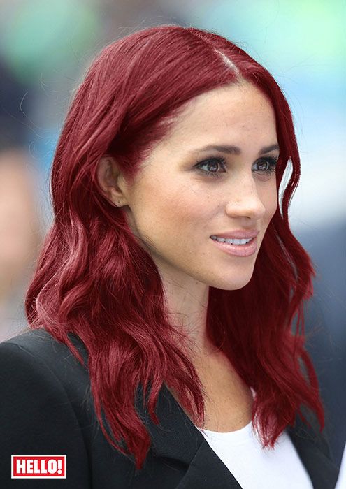 meghan with red hair