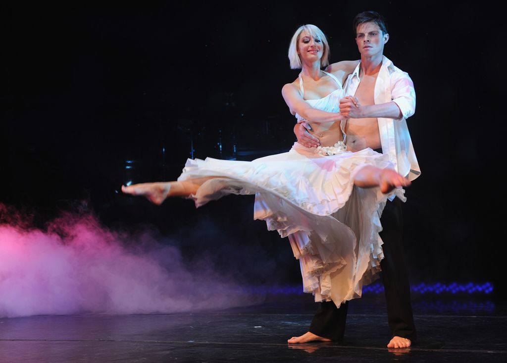 Ali Bastian and Brian Fortuna perform during photocall for their upcoming dance show - 'Burn The Floor' at Shaftesbury Theatre on July 23, 2010