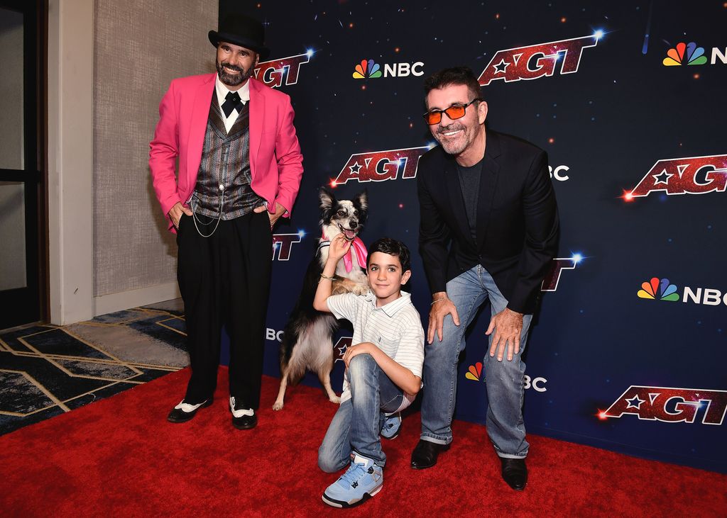 Eric Cowell looked the spitting image of his dad Simon in photos taken backstage at AGT
