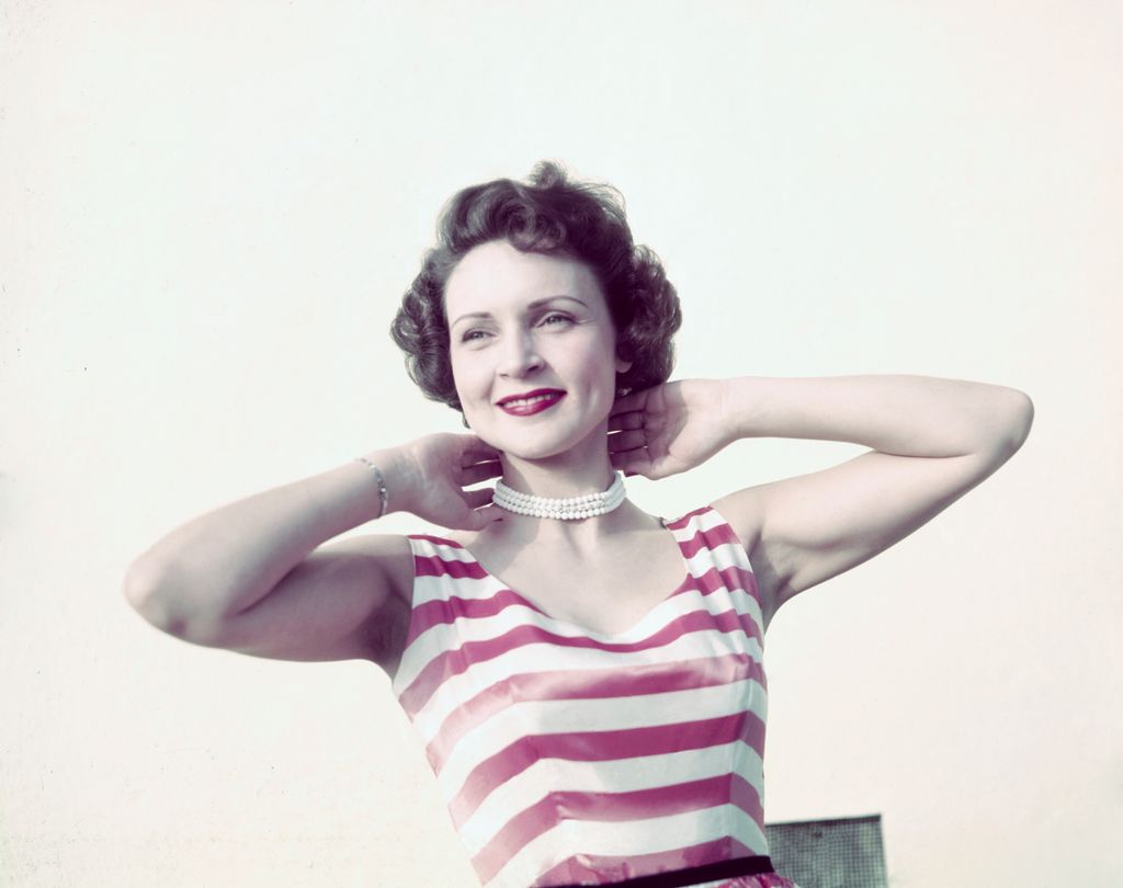 Betty White, television star is shown in this photograph.