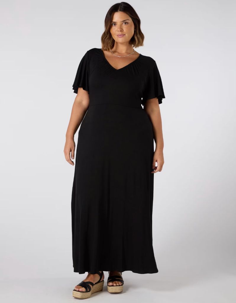 M&S x Live Unlimited Jersey V-Neck Maxi Tea Dress