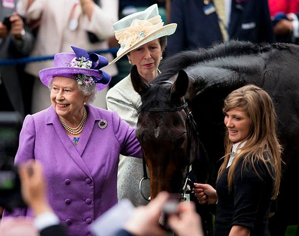 the queen with princess anne 