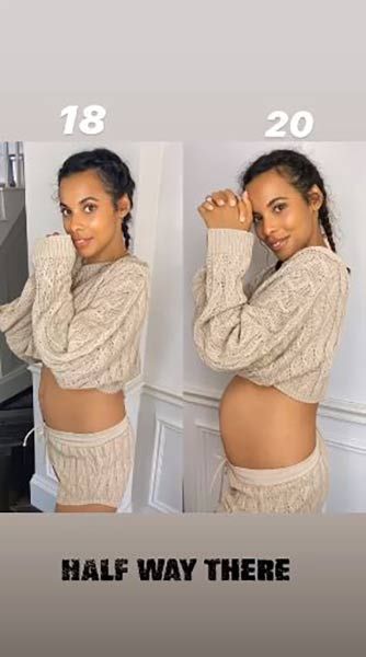rochelle humes baby bump