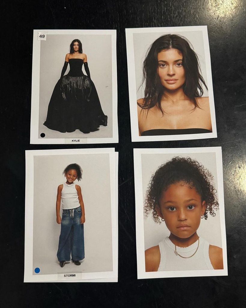 Kylie Jenner shared headshots of her daughter Stormi during PFW