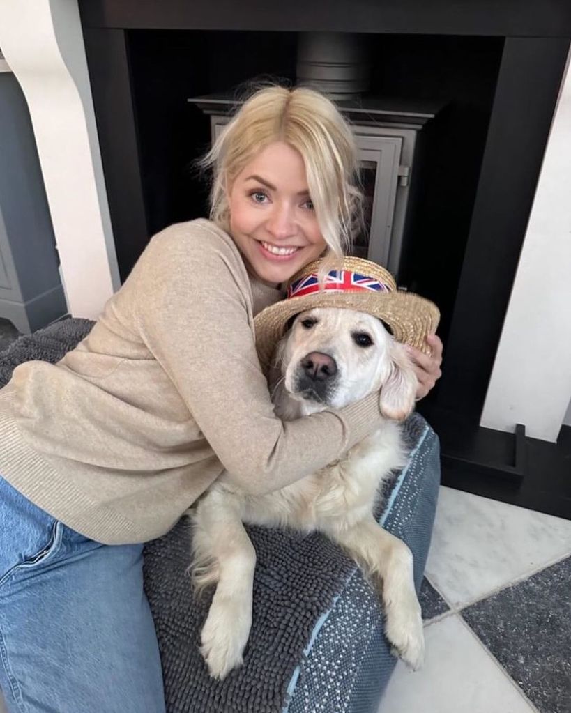 Holly Willoughby with her dog Bailey
