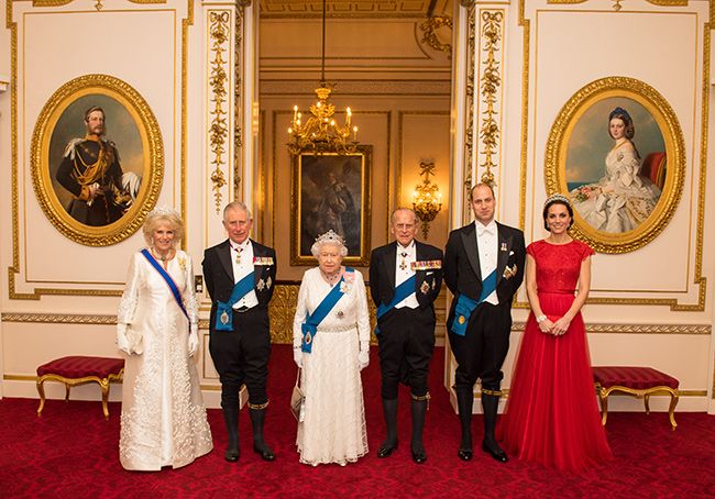 senior royals state banquet