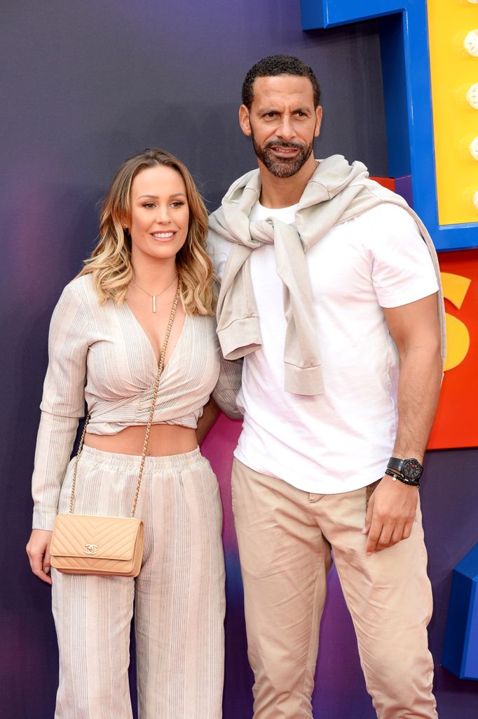 Kate Ferdinand and Rio Ferdinand keep it casual when they attend event