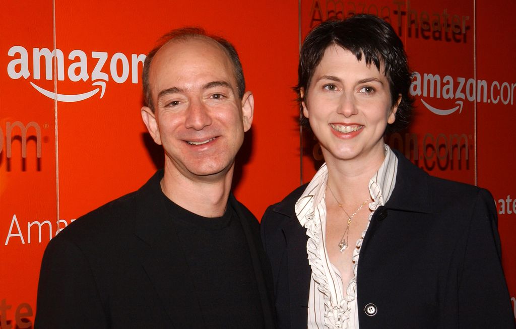 Jeff Bezos wife MacKenzie Scott at an Amazon event in 2004