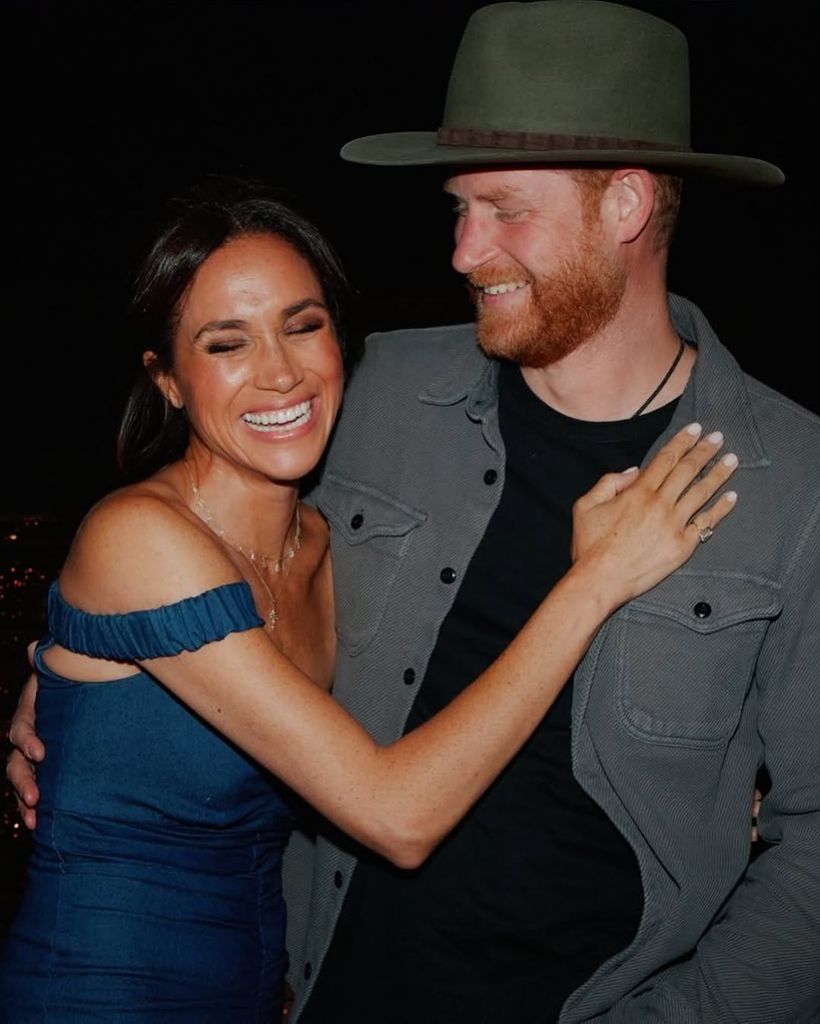 Meghan Markle hugs Prince Harry