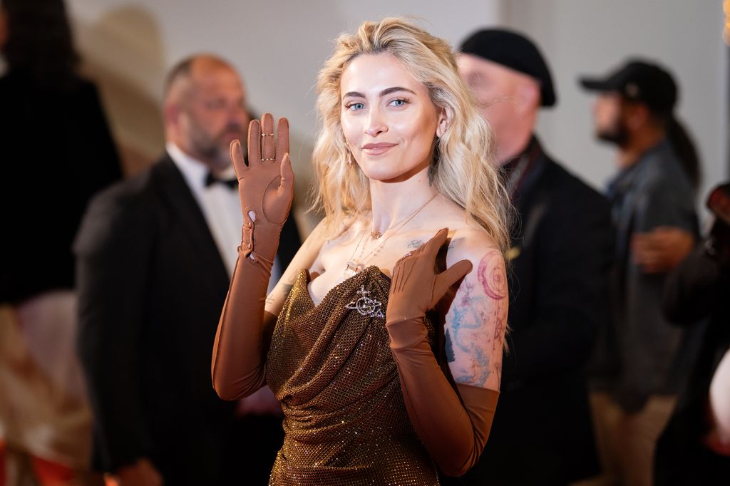 paris jackson brown dress