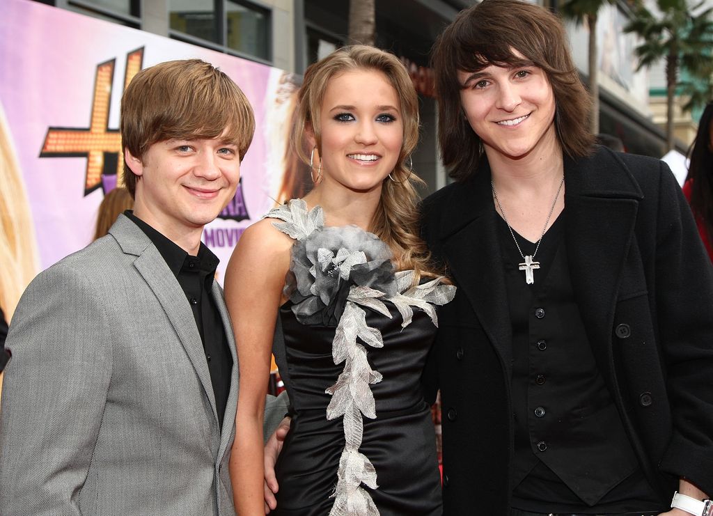 Jason Earles, Emily Osment and Mitchell Musso at the premiere of Walt Disney Picture's 'Hannah Montana: The Movie