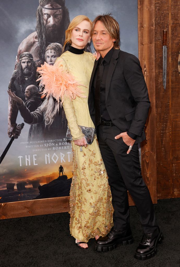 Nicole Kidman and husband Keith Urban arrive to the Los Angeles premiere of "The Northman"