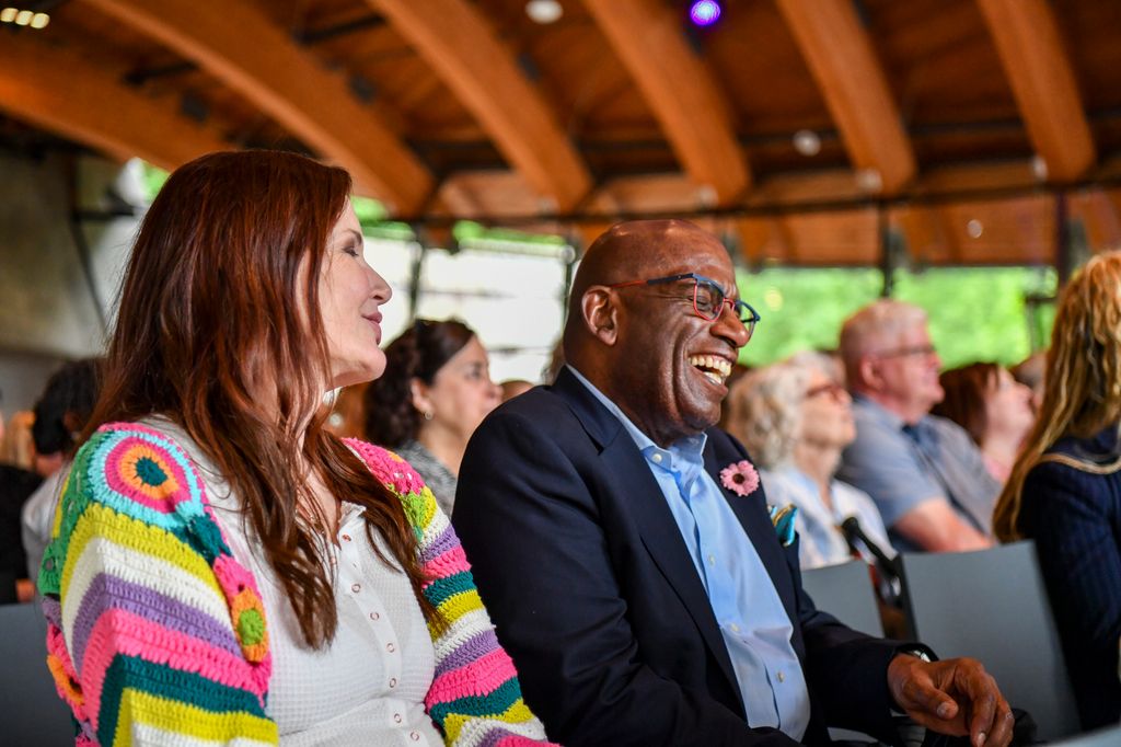 Geena Davis and Al Roker at In Conversation with Al Roker at the 11th Annual Bentonville Film Festival at Crystal Bridges on June 17, 2025 in Bentonville, Arkansas