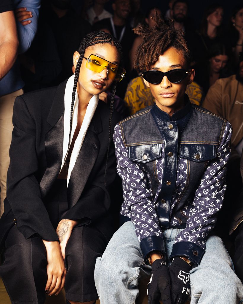 Willow Smith and Jaden Smith attend the Louis Vuitton Menswear Spring/Summer 2024 show as part of Paris Fashion Week  on June 20, 2023 in Paris, France
