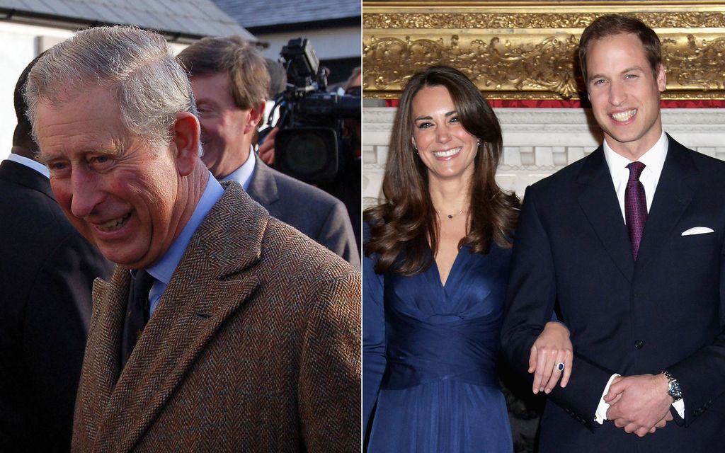 Charles reacting to William and Kate engagement
