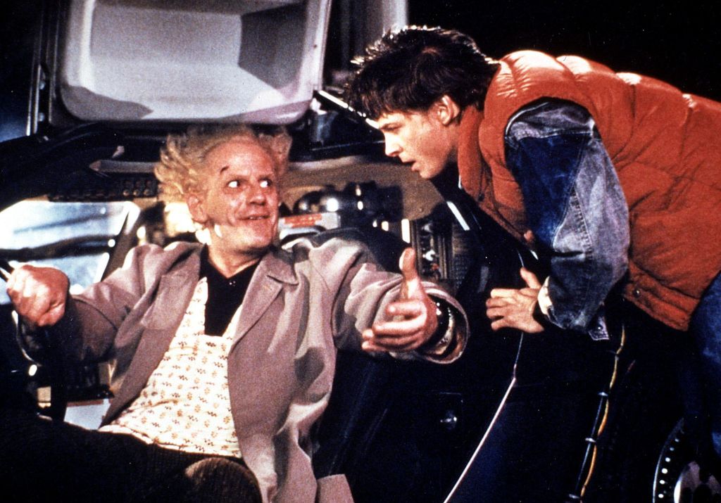 Christopher Lloyd, Michael J. Fox in Back To The Future