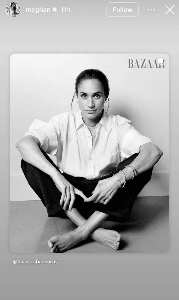 Meghan était magnifique sur les photos du tournage de Harpe's Bazaar