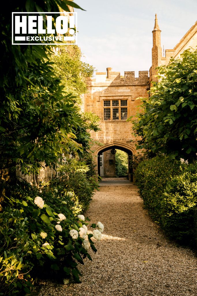 Parnham Park view of archway and plant life 