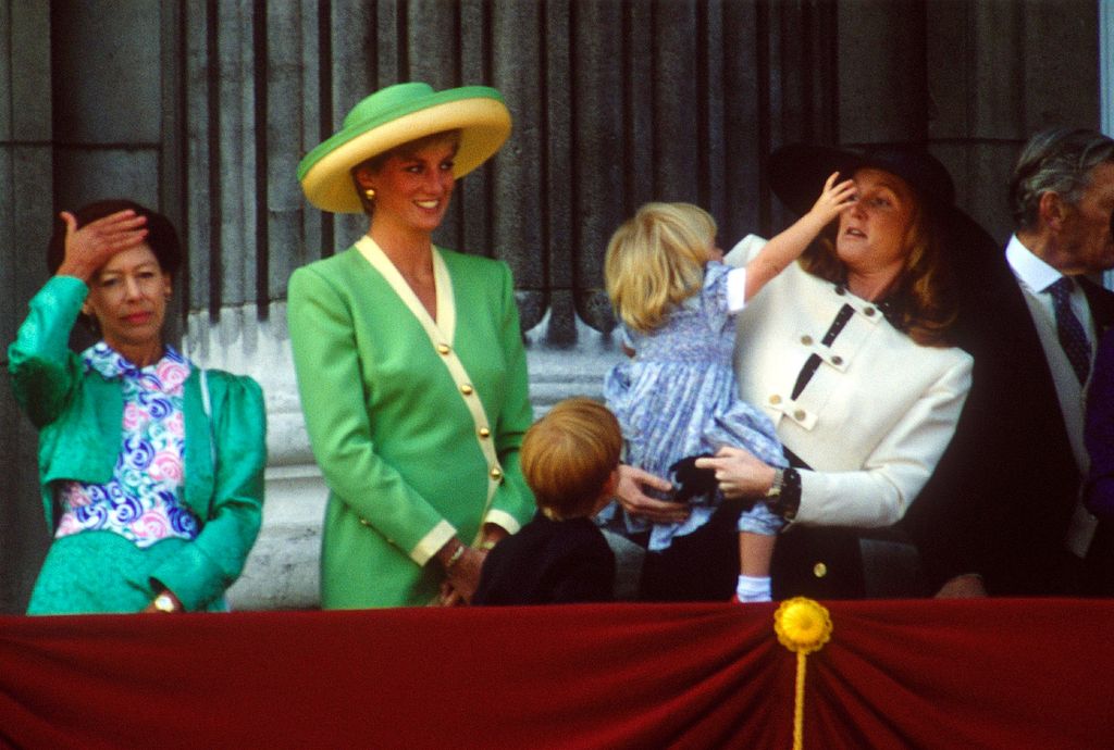 Princess Beatrice tries to steal mother Sarah's hat