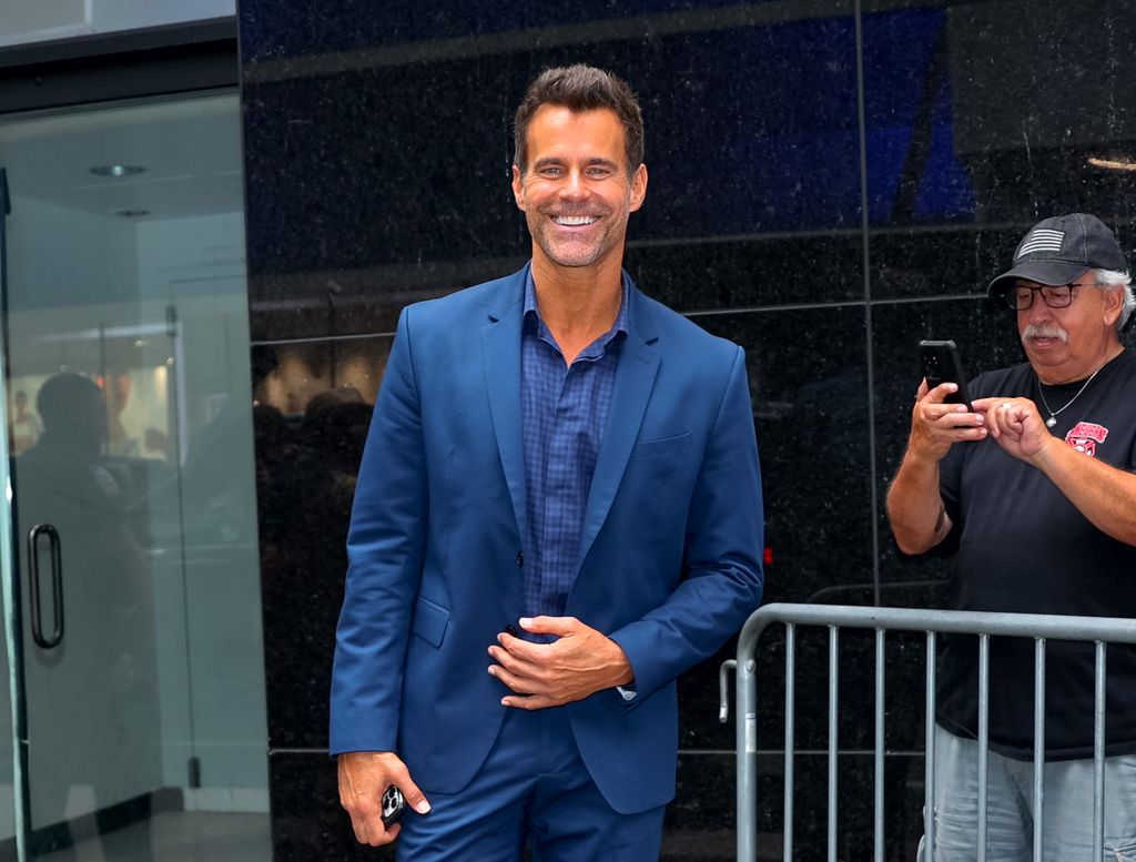 Cameron Mathison comes on the "Good morning America" Show on Times Square, Manhattan on July 24, 2024 in New York City. (Photo by Jose Perez/Bauer-Gangin/GC pictures)