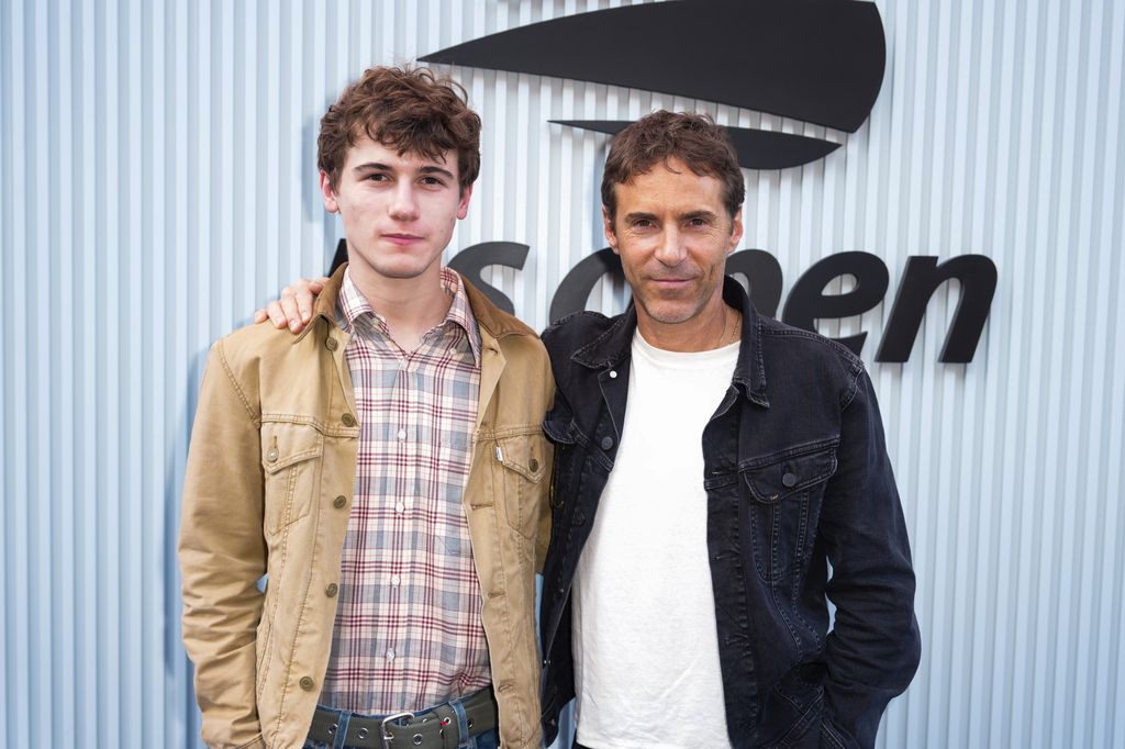 Sam Nivola and Alessandro Nivola attend the US Open