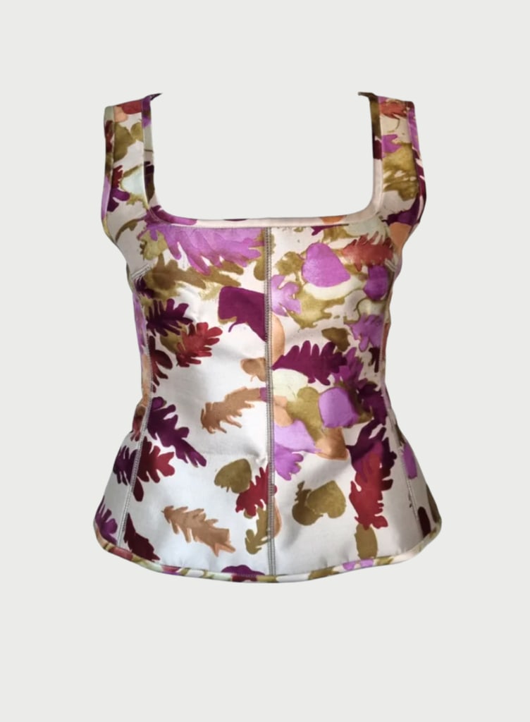 AW99 Leaf Print Bustier by prada