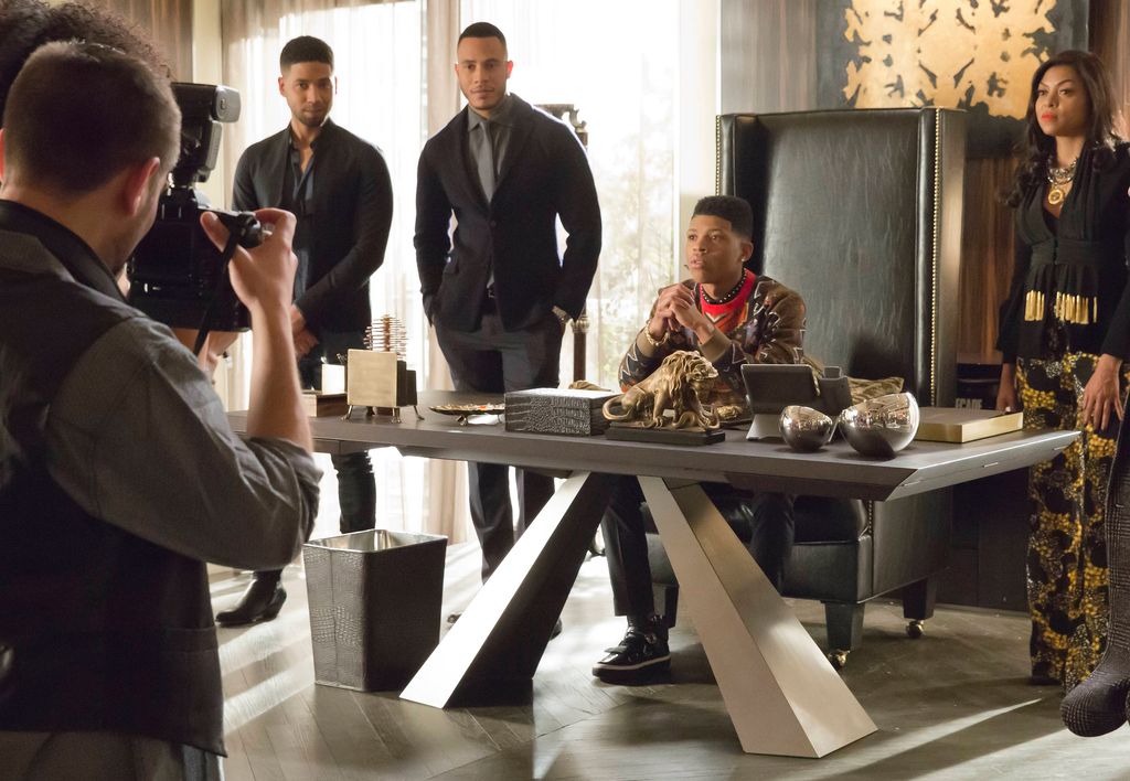 Jussie Smollett, Trai Byers, Bryshere Gray and Taraji P. Henson in an episode of Empire