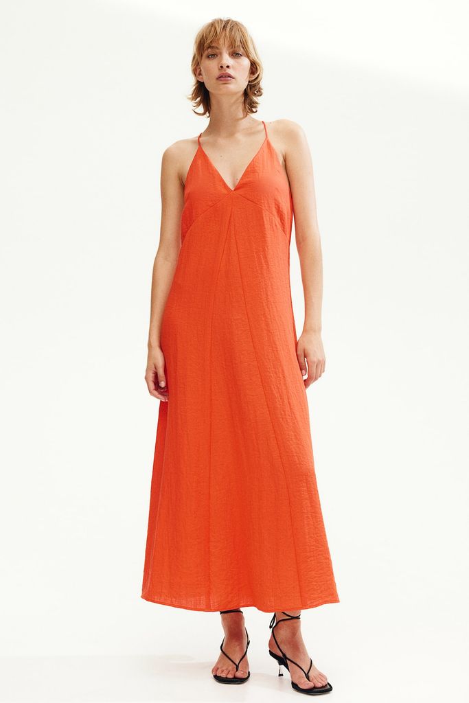 h and m orange dress 