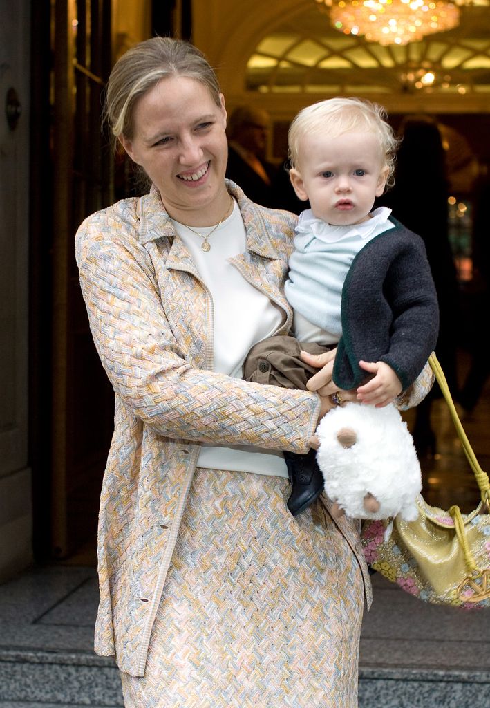 Albert with his mother in 2008
