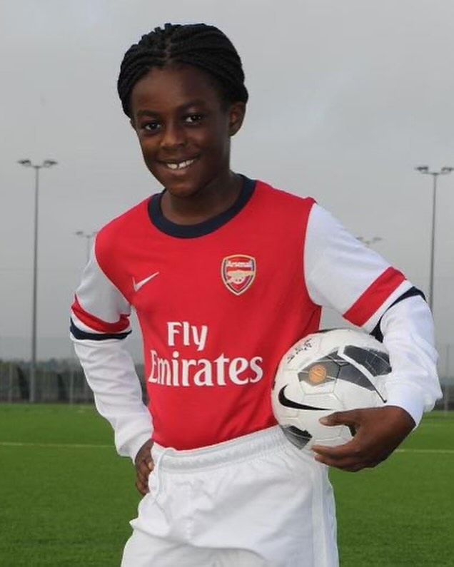 La vie privée de l'Angleterre de la lionne de Michelle Agyemang loin des projecteurs 2 Elle joue pour Arsenal depuis l'âge de 6 ans