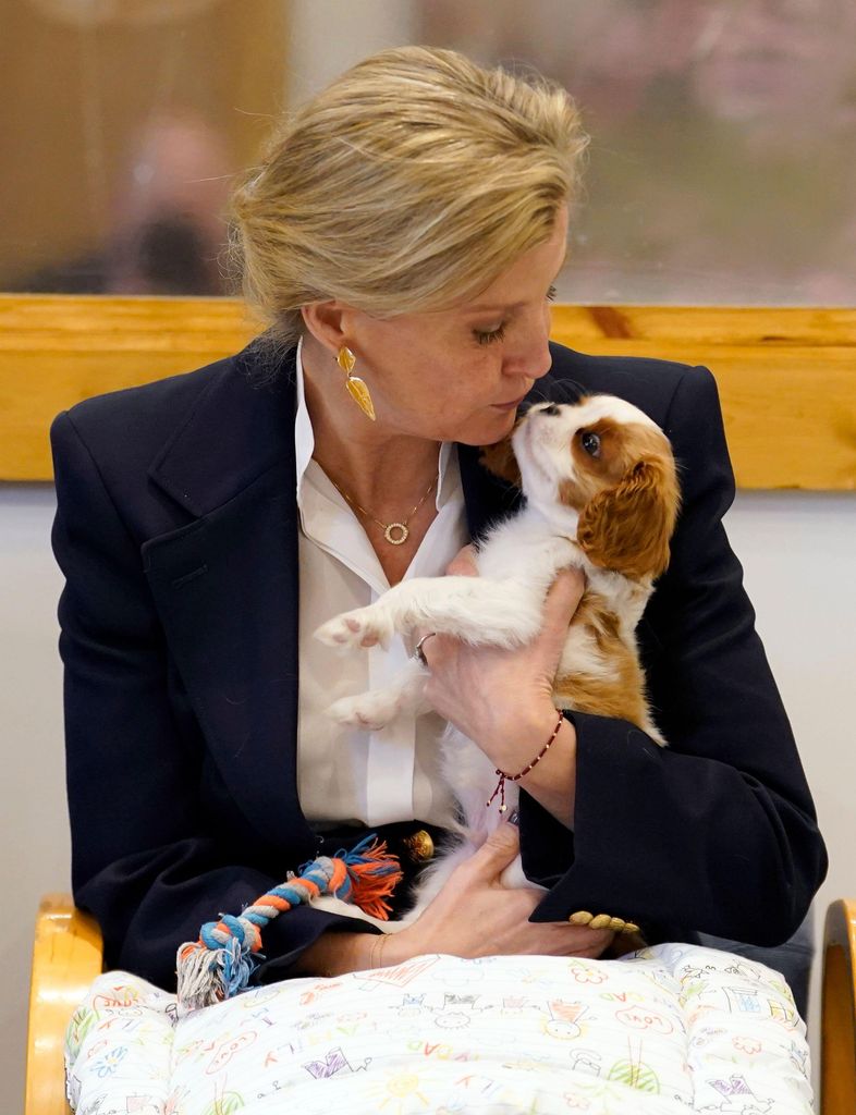 Duchess Sophie showers puppy with kisses and cuddles in incredible new photos