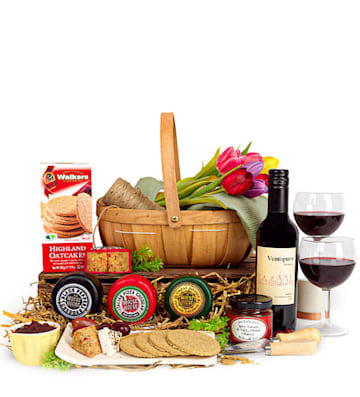 prestige hamper easter wine and cheese hamper whats inside