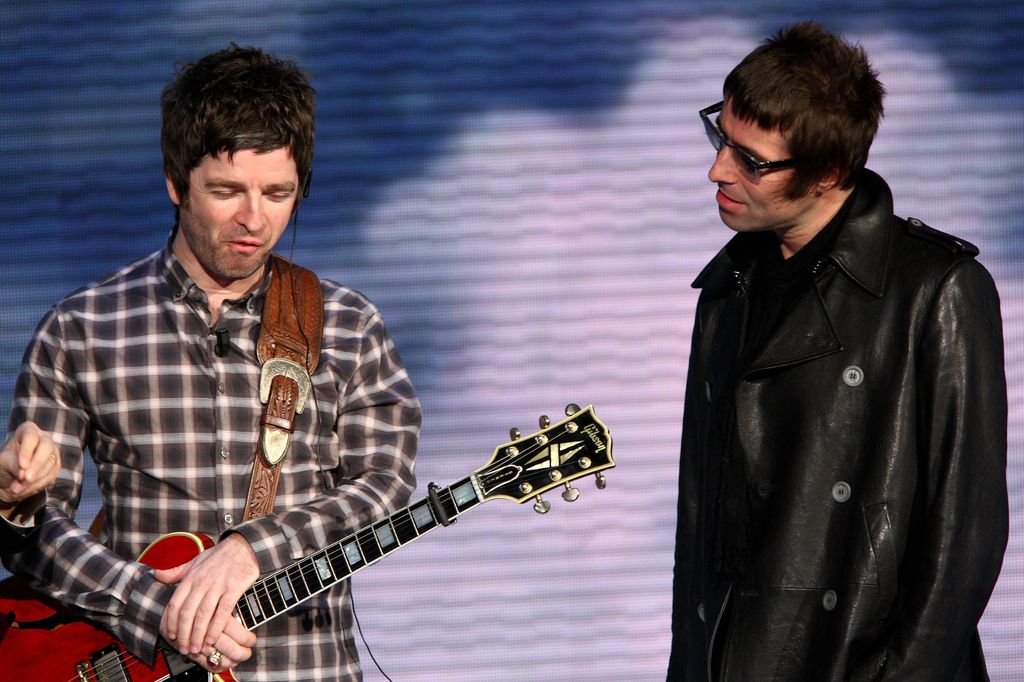 Noel Gallagher and Liam Gallagher in 2008