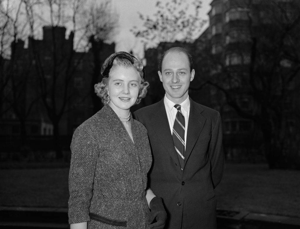 Lady Anne with Colin Tennant shortly before their wedding