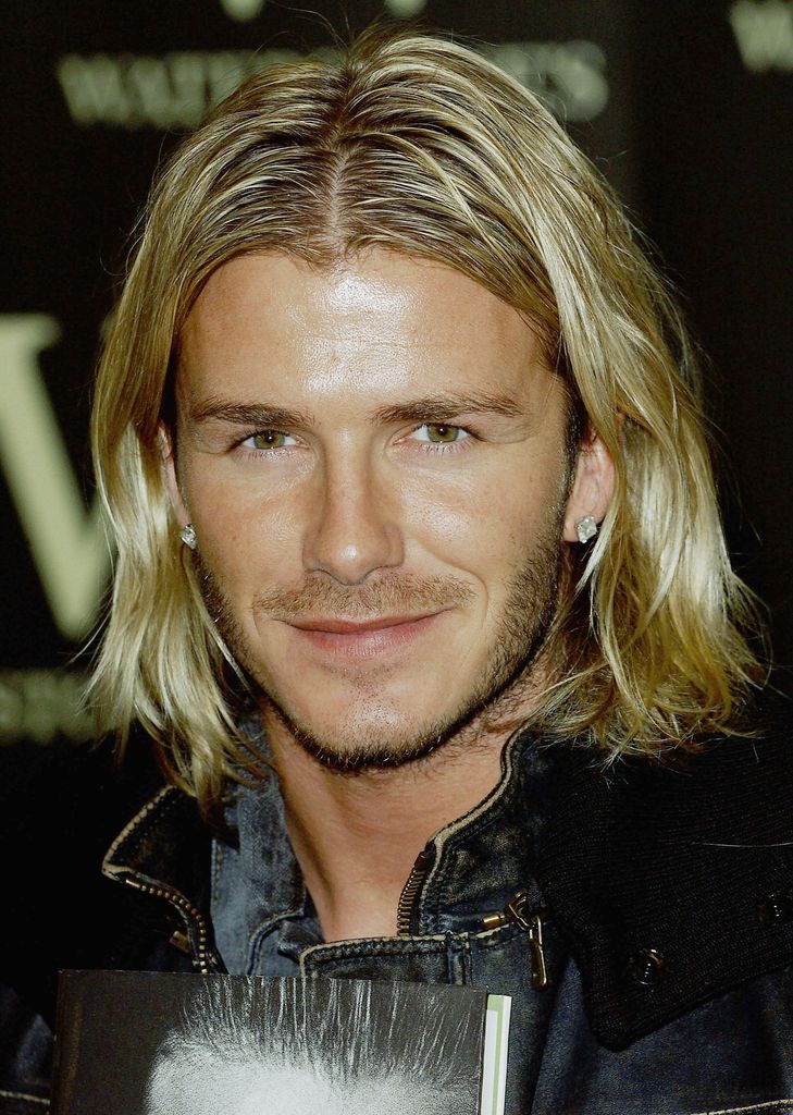 David Beckham long hair in 2003